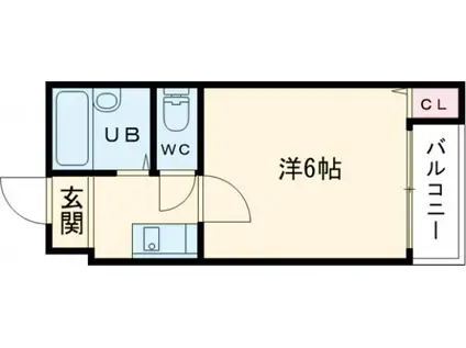 プレアール寝屋川高柳(1K/3階)の間取り写真