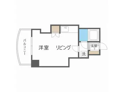 シティハイムN18(1DK/5階)の間取り写真