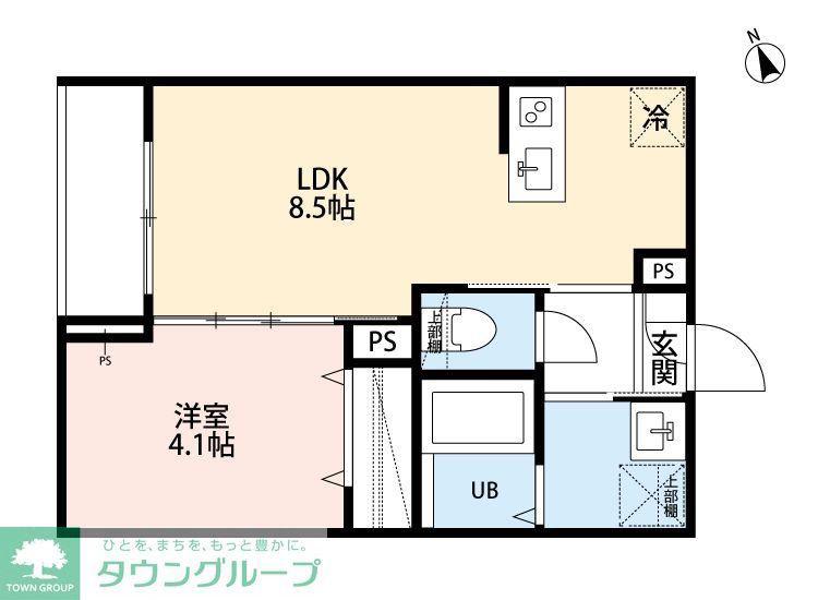 ROBOT HOME 上溝(1LDK/2階)の間取り写真