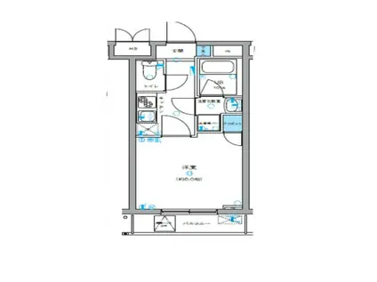 パークレガーロ百合ヶ丘(1K/2階)の間取り写真