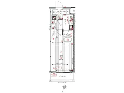 レガリス中野鷺宮(1K/3階)の間取り写真