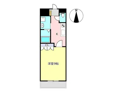 M・Mコンフォルト(1K/2階)の間取り写真