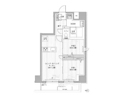 YS本所(2LDK/4階)の間取り写真