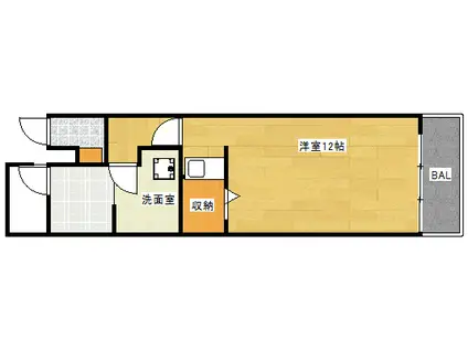 GH COURT 1ST(2LDK/2階)の間取り写真