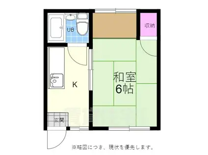 第3渡部コーポ(1K/1階)の間取り写真