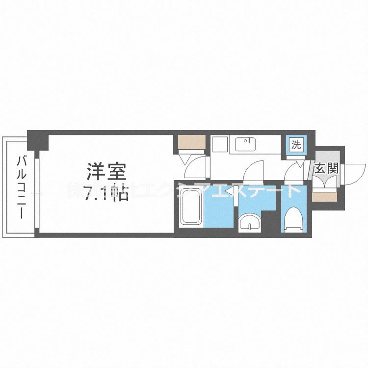アドバンス西梅田グルーブ(1K/4階)の間取り写真