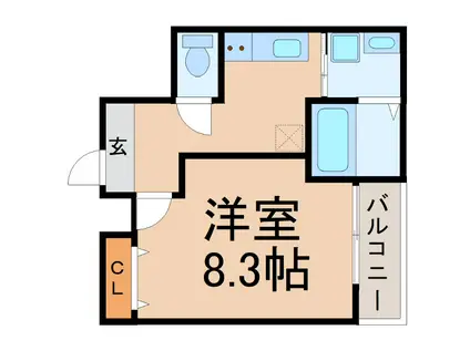 フジパレス立花駅東I番館(1K/2階)の間取り写真