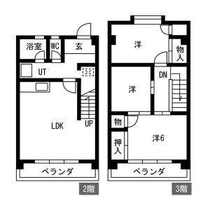 八事プラザアイ(3LDK/2階)の間取り写真