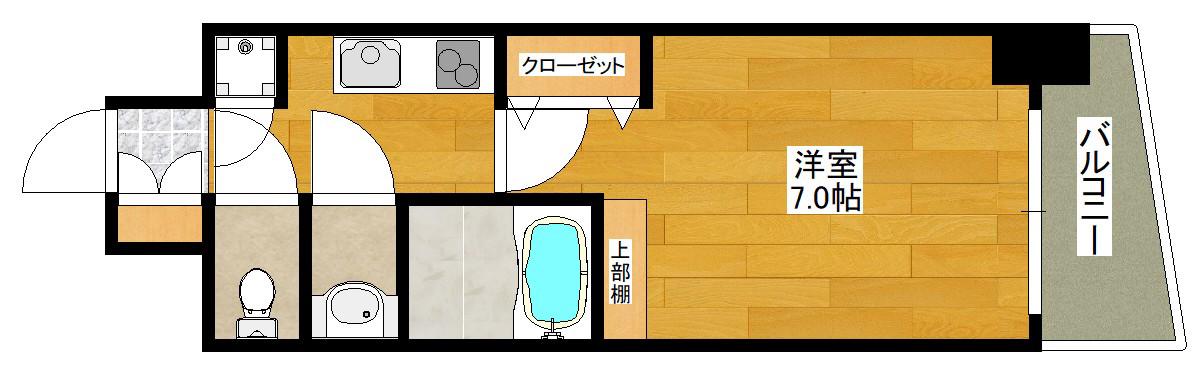 セレニテ新大阪カルム(1K/11階)の間取り写真