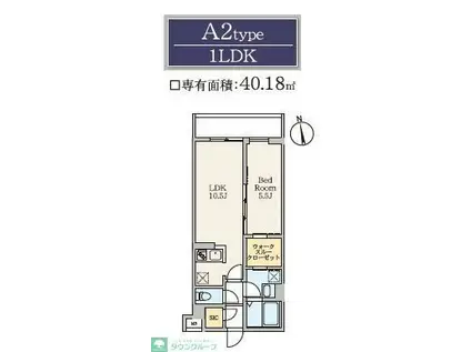 S-RESIDENCE駒場東大前(1LDK/3階)の間取り写真