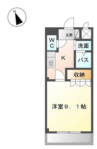 わかやま電鉄貴志川線 日前宮駅 徒歩27分 2階建 築18年(1K/1階)の間取り写真