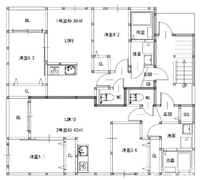 ブエナカーサ和白(2LDK/2階)の間取り写真