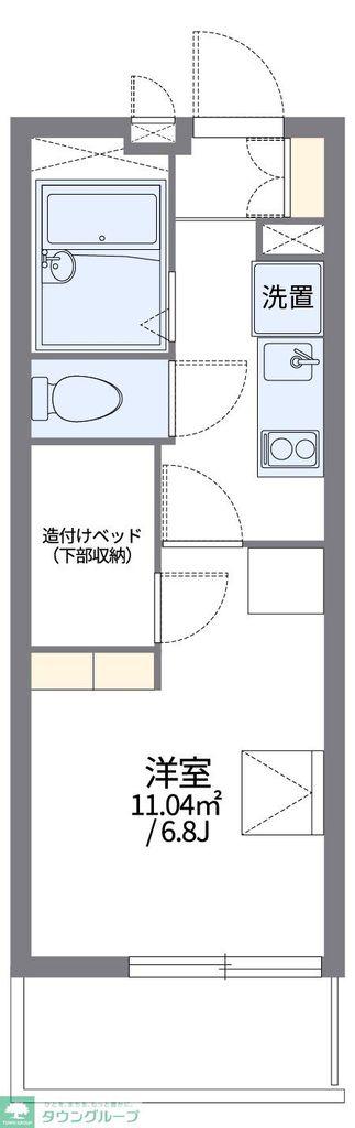 レオパレスアルカディア我孫子(1K/3階)の間取り写真