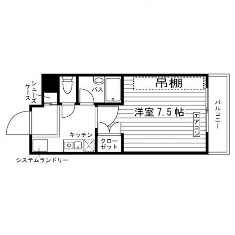 プレサージュ平尾(1K/5階)の間取り写真