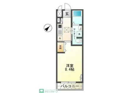 S・ひまわり(1K/2階)の間取り写真