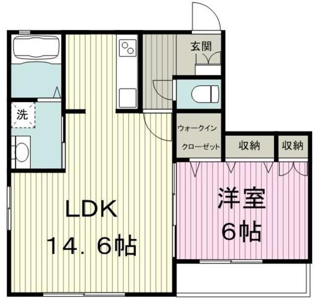 セジュール鷺沼(1LDK/3階)の間取り写真