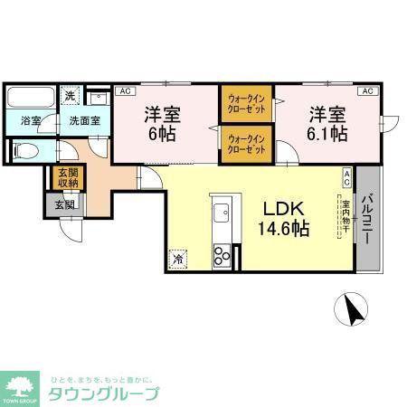 AUSPICIOUS HOUSE(2LDK/3階)の間取り写真