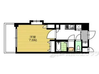 クラウンハイム淡路駅前通(1K/5階)の間取り写真