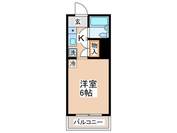 ハイツアベニューA(1K/4階)の間取り写真