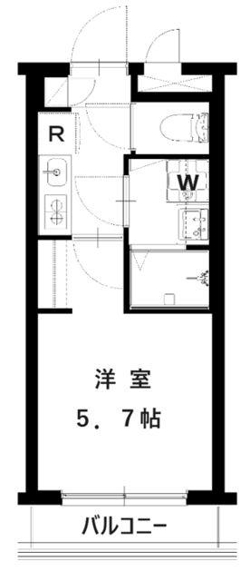 センチュリー21(1K/3階)の間取り写真