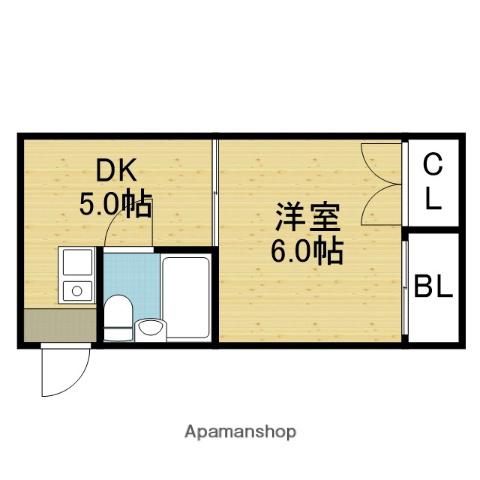 シティコーポ今里(1DK/4階)の間取り写真