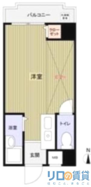 新大阪OMパレス(ワンルーム/4階)の間取り写真