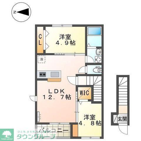 エテルナ(2LDK/2階)の間取り写真