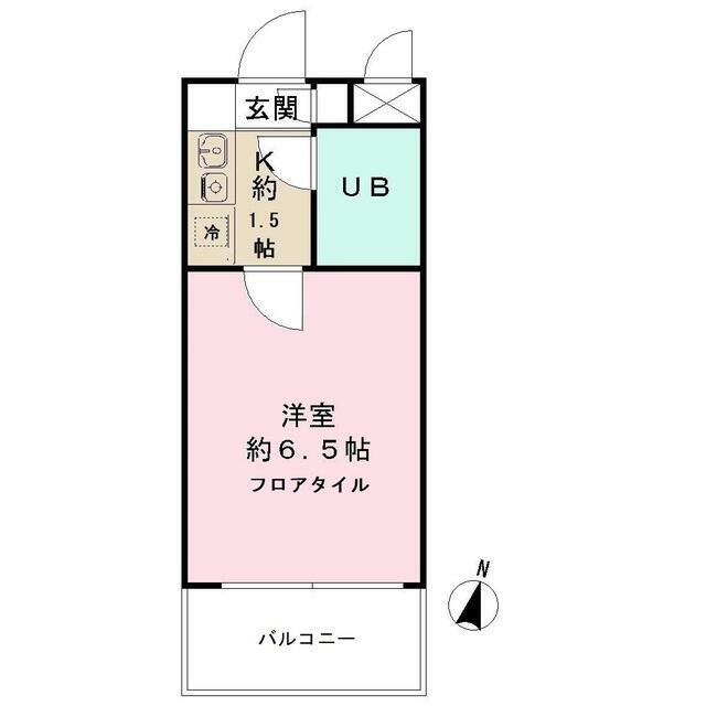 トレンタハウス桜新町(1K/2階)の間取り写真