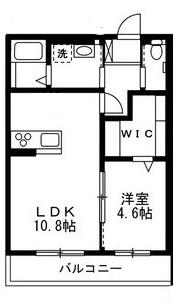 ひまわりH(1LDK/2階)の間取り写真
