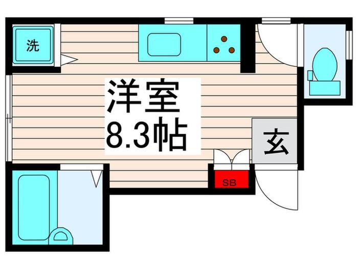 A-FRONT(ワンルーム/2階)の間取り写真