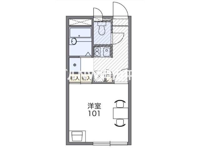 レオパレスジェイ新福(1K/2階)の間取り写真