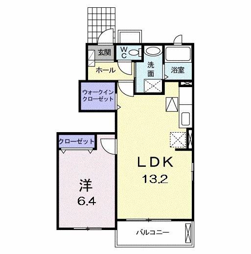 グレース サニー ヴィラ(1LDK/1階)の間取り写真
