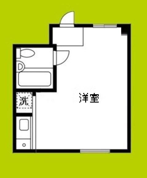 ルーブル(ワンルーム/3階)の間取り写真