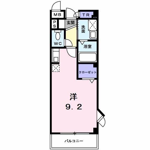 レジダンス上北台(ワンルーム/3階)の間取り写真