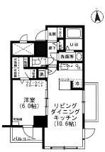 サンパレス新宿(1LDK/3階)の間取り写真
