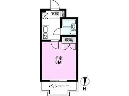 アネックス北越谷プラザ(1K/1階)の間取り写真