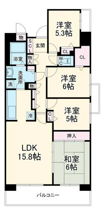 白井ロジュマン 11階階 間取り