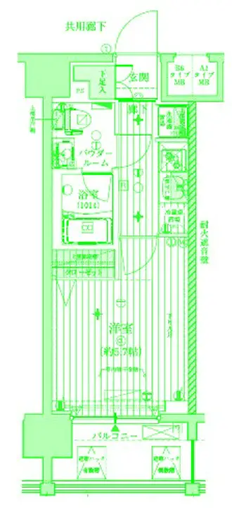 メインステージ東神奈川 7階階 間取り