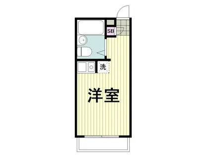 オリエンタル新丸子III(ワンルーム/3階)の間取り写真