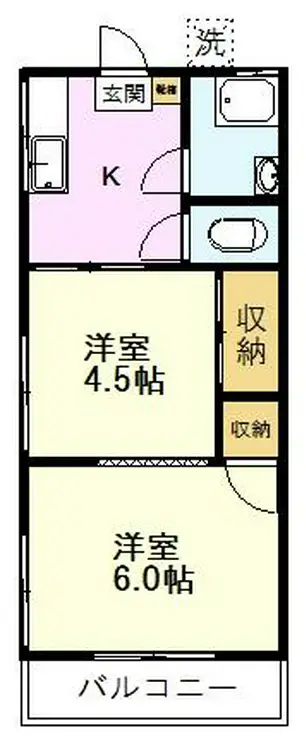 こよしコーポ 2階階 間取り