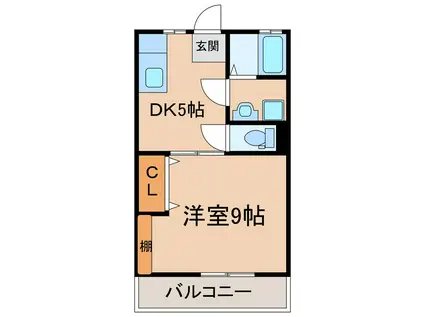 T-HOUSEI(1K/1階)の間取り写真