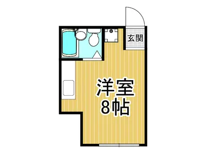 スタディオンイースト(ワンルーム/1階)の間取り写真