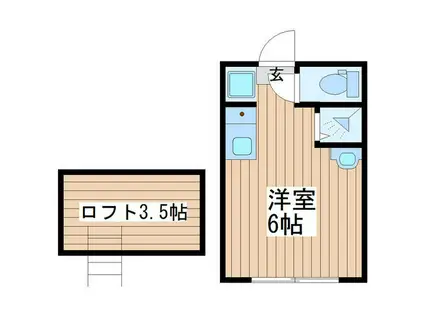 新宿VILLA(ワンルーム/2階)の間取り写真