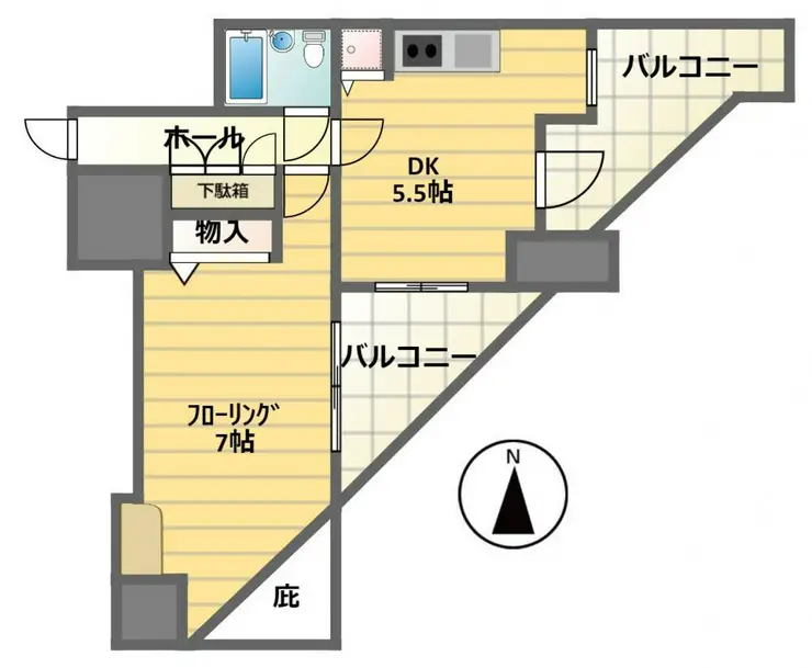 日神デュオステージ笹塚東館 8階階 間取り