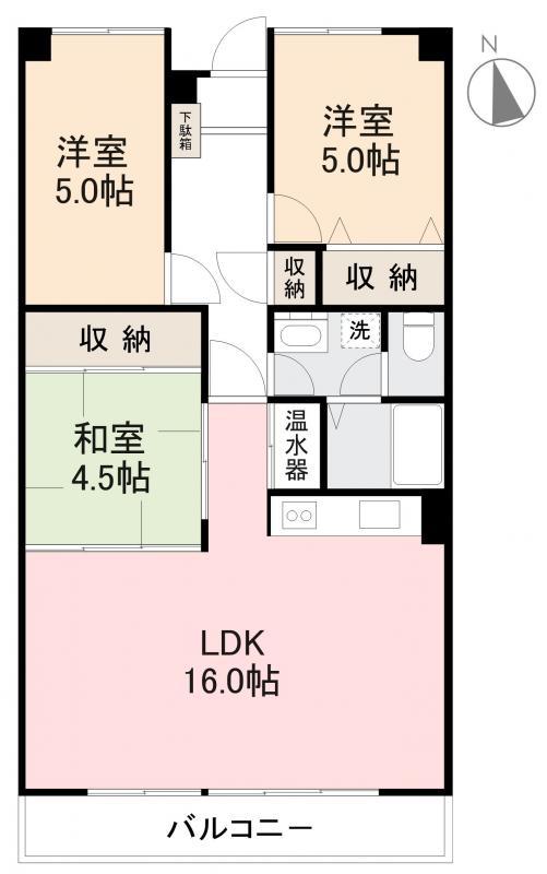 アイランドガーデン多田(3LDK/3階)の間取り写真