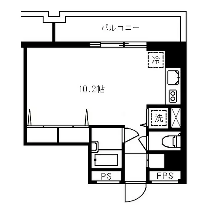 広尾ウエスト 8階階 間取り