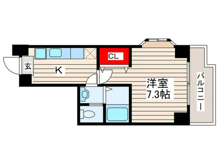 モンフレール清伸 6階階 間取り
