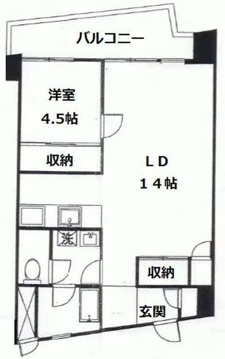 ライオンズマンション赤坂 2階階 間取り