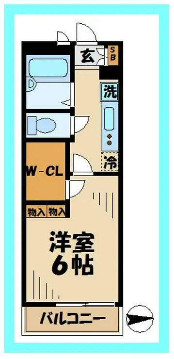 レオパレスコンフォニティ 3階階 間取り