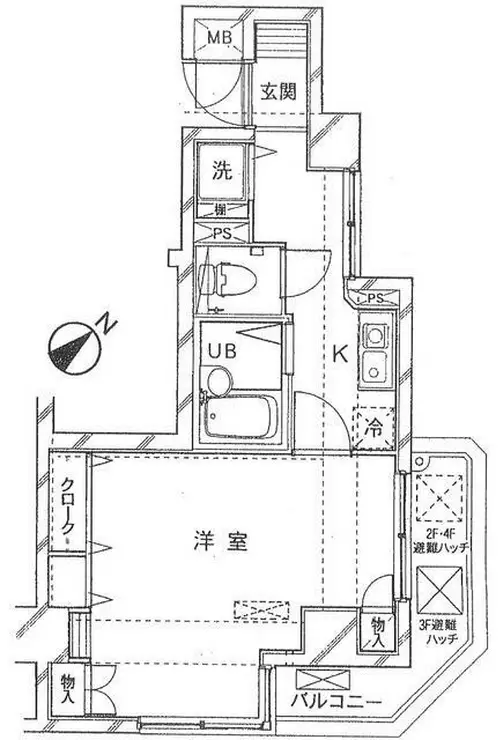 ドルチェ代々木 2階階 間取り
